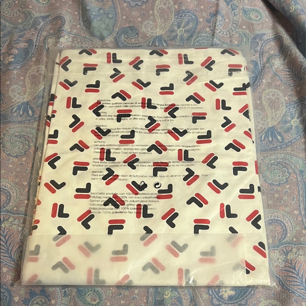 Fila White Tee with Red and Black Accents - Picture 4 of 5